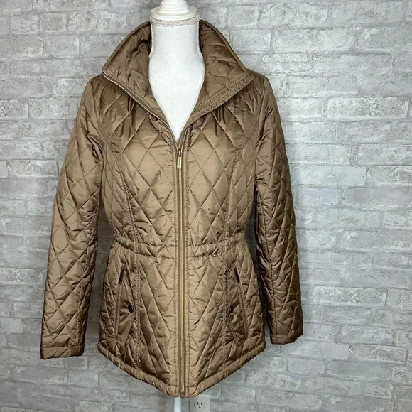 London Fog Jackets Coats London Fog Tower Tan Quilted Jacket